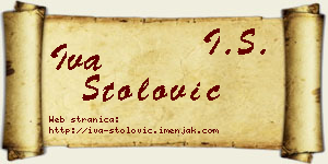 Iva Stolović vizit kartica